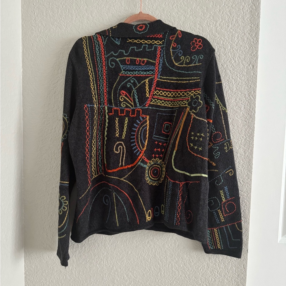 Chico’s Embroidered Sweater - Picture 2 of 2